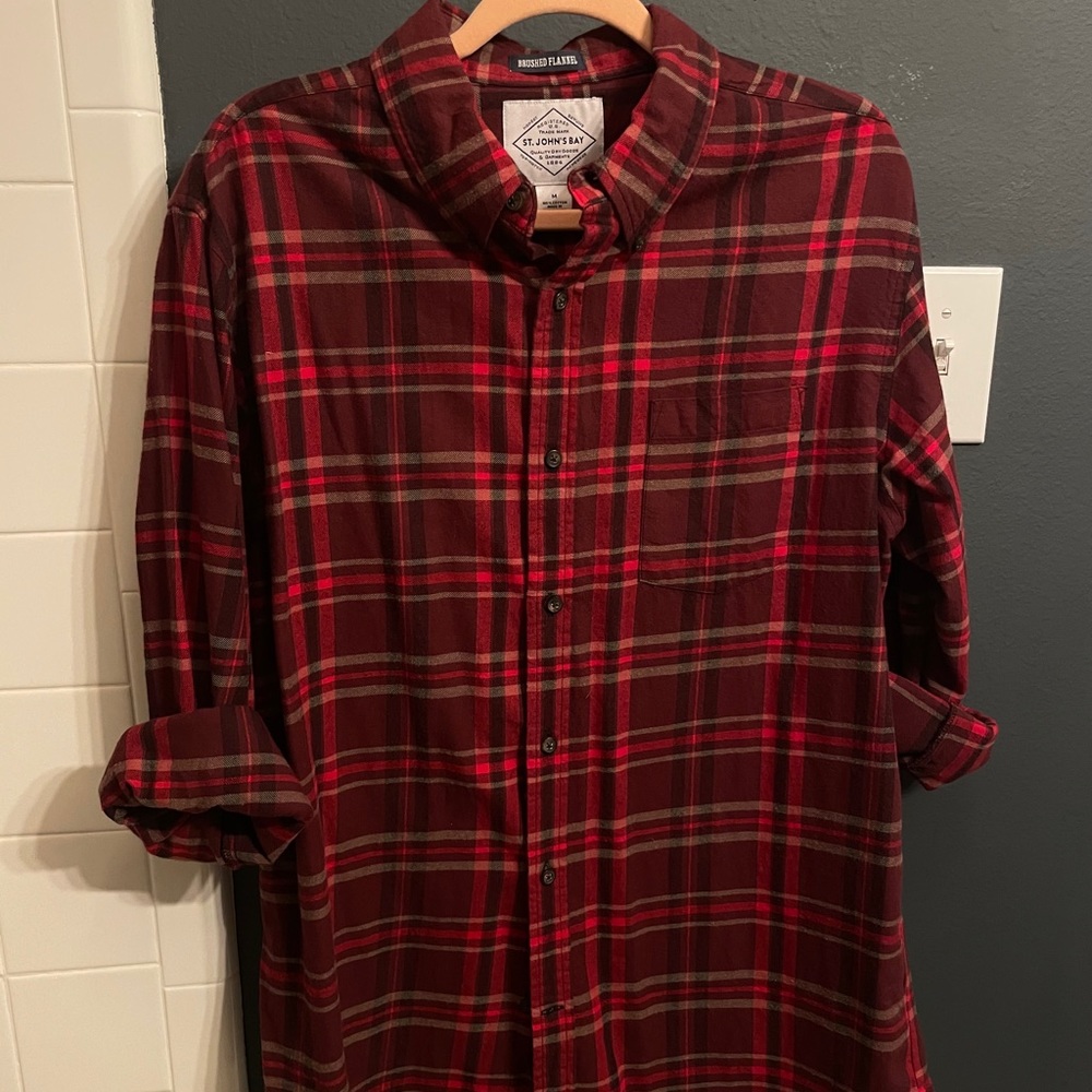 St. John’s Bay Flannel Button Down Shirt